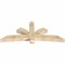 Ekena Millwork Davenport Rough Sawn Timber Gable Bracket, Douglas Fir, 84"W x 35"H x 6"D x 6"F, 10/12 Pitch GBW084X35X0606DAV00RDF - alternate 2